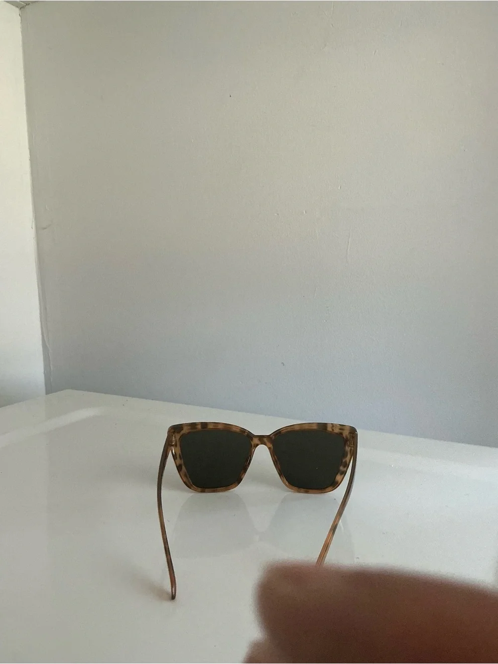Tortoiseshell Square Sunglasses for Women - Bold Pattern